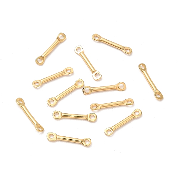 PandaHall 201 Stainless Steel Links Connectors, Bar Links, Golden, 12x1x1mm, Hole: 1mm 201 Stainless Steel Others
PandaHall 201 Stainless Steel Links Connectors, Bar Links, Golden, 12x1x1mm, Hole: 1mm 201 Stainless Steel Others