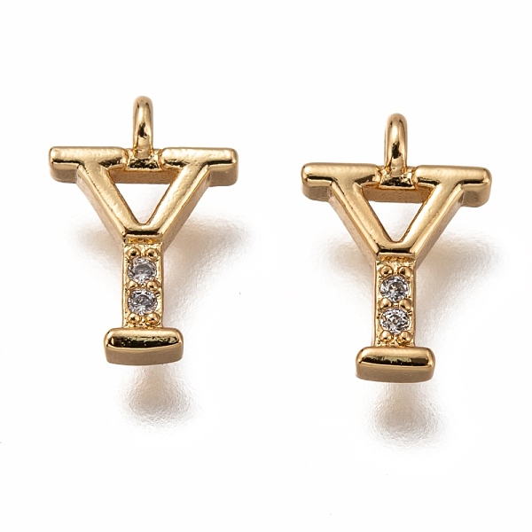 PandaHall Brass Micro Pave Clear Cubic Zirconia Charms, Cadmium Free & Lead Free, Long-Lasting Plated, Alphabet, Letter.Y, 11x7.5x3mm, Hole...
PandaHall Brass Micro Pave Clear Cubic Zirconia Charms, Cadmium Free & Lead Free, Long-Lasting Plated, Alphabet, Letter.Y, 11x7.5x3mm, Hole...