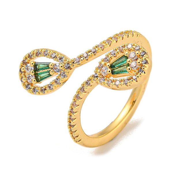 PandaHall Brass with Cubic Zirconia Open Cuff Rings, Teardrop, Golden, Inner Diameter: 16.6mm Brass+Cubic Zirconia Teardrop Clear
PandaHall Brass with Cubic Zirconia Open Cuff Rings, Teardrop, Golden, Inner Diameter: 16.6mm Brass+Cubic Zirconia Teardrop Clear