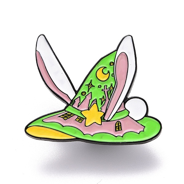 PandaHall Witch Hat with Rabbit Ear Enamel Pin, Magic Alloy Enamel Brooch for Backpack Clothes, Electrophoresis Black, Lawn Green...
PandaHall Witch Hat with Rabbit Ear Enamel Pin, Magic Alloy Enamel Brooch for Backpack Clothes, Electrophoresis Black, Lawn Green...