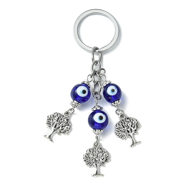 PandaHall Alloy Tree of Life Pendant Keychain, with Handmade Evil Eye Lampwork Beads and Split Key Rings, Dark Blue, 10.5cm Alloy Tree of...
PandaHall Alloy Tree of Life Pendant Keychain, with Handmade Evil Eye Lampwork Beads and Split Key Rings, Dark Blue, 10.5cm Alloy Tree of...