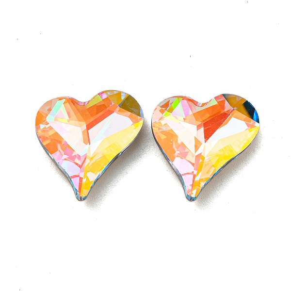 PandaHall Glass Rhinestone Cabochons, Point Back & Back Plated, Faceted, Heart, Aquamarine AB, 16x16x6mm Glass Rhinestone Heart Cyan
PandaHall Glass Rhinestone Cabochons, Point Back & Back Plated, Faceted, Heart, Aquamarine AB, 16x16x6mm Glass Rhinestone Heart Cyan
