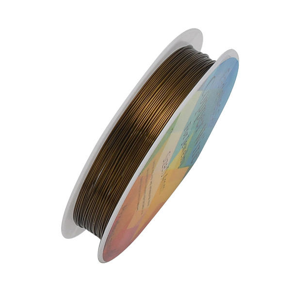 PandaHall Round Copper Jewelry Wire, Antique Bronze, 28 Gauge, 0.3mm, about 65.61 Feet(20m)/roll Copper Round Brown
PandaHall Round Copper Jewelry Wire, Antique Bronze, 28 Gauge, 0.3mm, about 65.61 Feet(20m)/roll Copper Round Brown