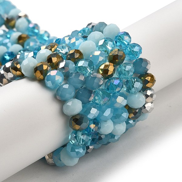 PandaHall Glass Beads Strands, Faceted, Rondelle, Pale Turquoise, 8x6mm, Hole: 1mm, about 65~68pcs/strand, 15.7~16.1 inch(40~41cm) Glass...
PandaHall Glass Beads Strands, Faceted, Rondelle, Pale Turquoise, 8x6mm, Hole: 1mm, about 65~68pcs/strand, 15.7~16.1 inch(40~41cm) Glass...