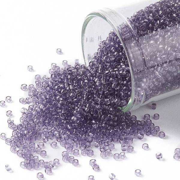 PandaHall TOHO Round Seed Beads, Japanese Seed Beads, (19) Transparent Sugar Plum, 15/0, 1.5mm, Hole: 0.7mm, about 3000pcs/10g Glass Purple
PandaHall TOHO Round Seed Beads, Japanese Seed Beads, (19) Transparent Sugar Plum, 15/0, 1.5mm, Hole: 0.7mm, about 3000pcs/10g Glass Purple