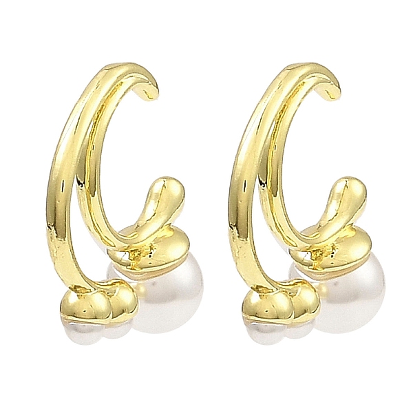 PandaHall Rack Plating Brass Cuff Earrings with Plastic Pearl Beaded, Long-Lasting Plated, Lead Free & Cadmium Free, Real 18K Gold Plated...
PandaHall Rack Plating Brass Cuff Earrings with Plastic Pearl Beaded, Long-Lasting Plated, Lead Free & Cadmium Free, Real 18K Gold Plated...