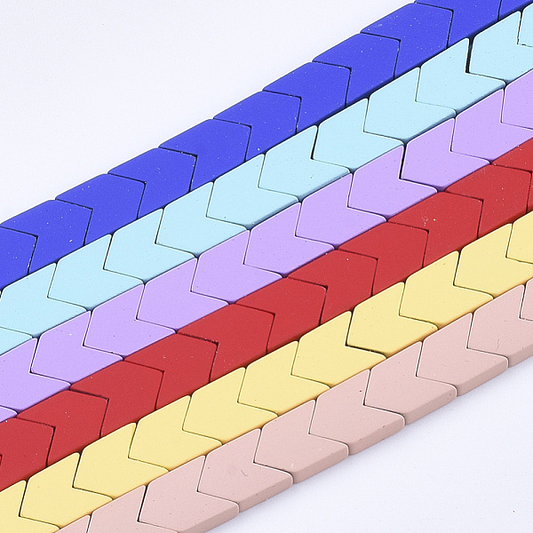 PandaHall Spray Painted Non-magnetic Synthetic Hematite Beads Strands, Arrow/Chevron, Mixed Color, 10.5x8x3mm, Hole: 0.8mm, about..., Multicolor
PandaHall Spray Painted Non-magnetic Synthetic Hematite Beads Strands, Arrow/Chevron, Mixed Color, 10.5x8x3mm, Hole: 0.8mm, about..., Multicolor