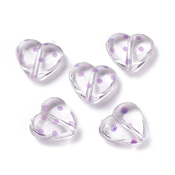 PandaHall Transparent Acrylic Beads, Heart with Polka Dot Pattern, Clear, Purple, 15.5x17.5x6mm, Hole: 1.7mm Acrylic Polka Dot Purple
PandaHall Transparent Acrylic Beads, Heart with Polka Dot Pattern, Clear, Purple, 15.5x17.5x6mm, Hole: 1.7mm Acrylic Polka Dot Purple