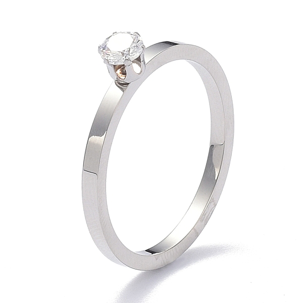 PandaHall 304 Stainless Steel Finger Rings, with Crystal Rhinestone, Stainless Steel Color, US Size 6~8(16.5~18.1mm) Stainless..., Clear
PandaHall 304 Stainless Steel Finger Rings, with Crystal Rhinestone, Stainless Steel Color, US Size 6~8(16.5~18.1mm) Stainless..., Clear