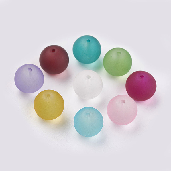 PandaHall Frosted Glass Beads, Mixed Color, Round, about 12mm in diameter, hole: 1.3~1.6mm Glass Round Multicolor
PandaHall Frosted Glass Beads, Mixed Color, Round, about 12mm in diameter, hole: 1.3~1.6mm Glass Round Multicolor