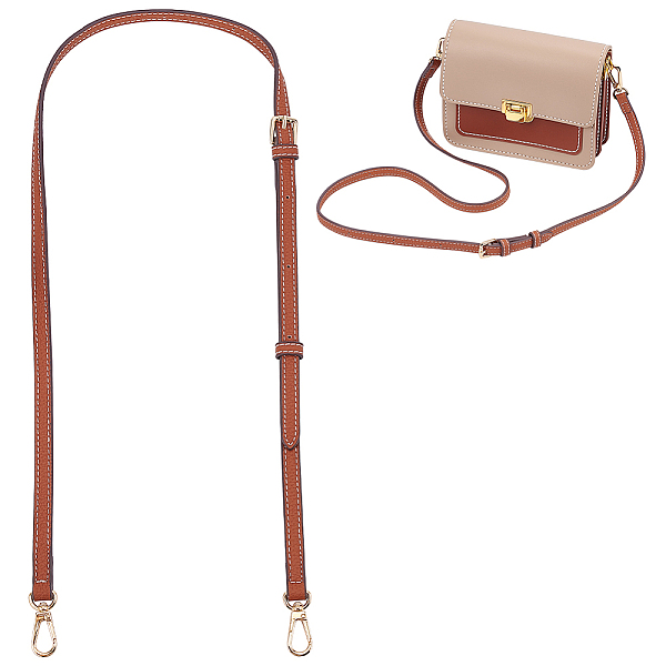 PandaHall Microfiber Leather Bag Strap, with Zinc Alloy Swivel Clasps, for Bag Replacement Accessories, Sandy Brown, 90.5~122x1.3cm Leather
PandaHall Microfiber Leather Bag Strap, with Zinc Alloy Swivel Clasps, for Bag Replacement Accessories, Sandy Brown, 90.5~122x1.3cm Leather