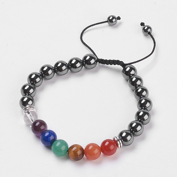 PandaHall Chakra Jewelry, Non-Magnetic Synthetic Hematite Braided Bead Bracelets, with Mixed Stone and Alloy Findings, Nylon Cord, Cardboard...
PandaHall Chakra Jewelry, Non-Magnetic Synthetic Hematite Braided Bead Bracelets, with Mixed Stone and Alloy Findings, Nylon Cord, Cardboard...