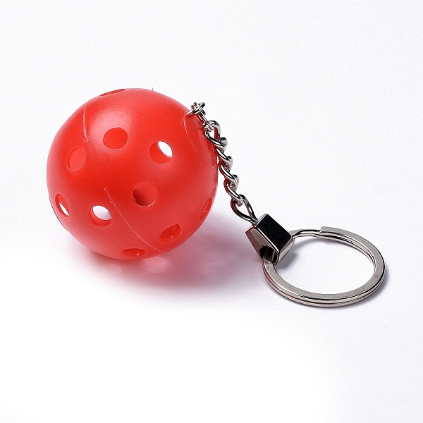 PandaHall Plastic Pickleball Keychain, with Iron Ring, Round, Red, 11.8cm Plastic Round Red
PandaHall Plastic Pickleball Keychain, with Iron Ring, Round, Red, 11.8cm Plastic Round Red