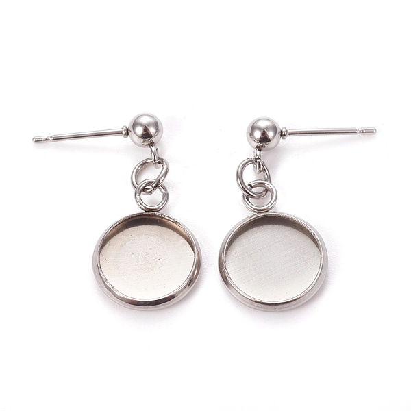 PandaHall 304 Stainless Steel Stud Earring Settings, Stainless Steel Color, 23mm, Pin: 0.9mm, Tray: 10mm 304 Stainless Steel Flat Round
PandaHall 304 Stainless Steel Stud Earring Settings, Stainless Steel Color, 23mm, Pin: 0.9mm, Tray: 10mm 304 Stainless Steel Flat Round