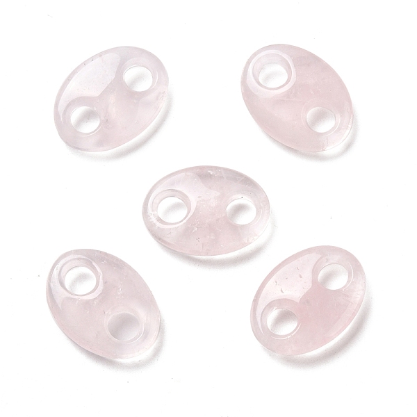 PandaHall Natural Rose Quartz Connector Charms, Pig Nose, 25x18x6.5mm, Hole: 6mm Rose Quartz Oval
PandaHall Natural Rose Quartz Connector Charms, Pig Nose, 25x18x6.5mm, Hole: 6mm Rose Quartz Oval