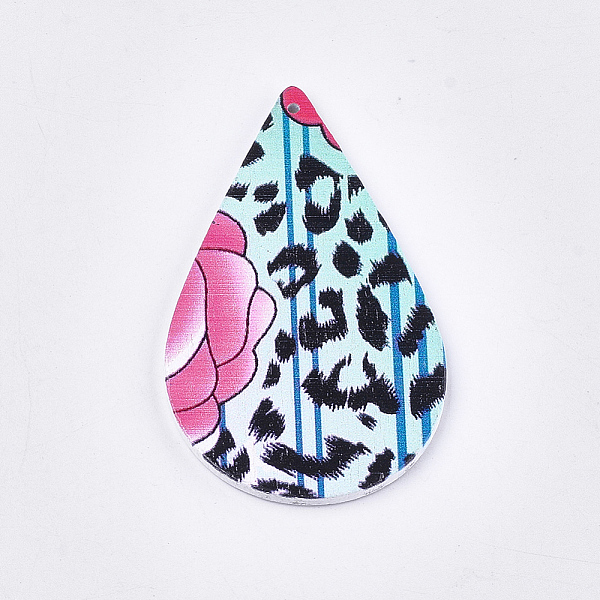 PandaHall Printed Wooden Big Pendants, Dyed, Teardrop with Flower Pattern, Colorful, 59x36x2.5mm, Hole: 1.5mm Wood Teardrop
PandaHall Printed Wooden Big Pendants, Dyed, Teardrop with Flower Pattern, Colorful, 59x36x2.5mm, Hole: 1.5mm Wood Teardrop