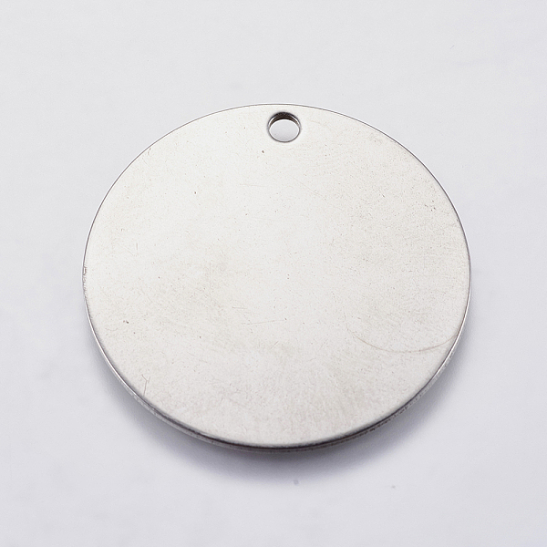 PandaHall 304 Stainless Steel Stamping Blank Tag Pendants, Flat Round, Stainless Steel Color, 30x1mm, Hole: 2mm 304 Stainless Steel Flat...
PandaHall 304 Stainless Steel Stamping Blank Tag Pendants, Flat Round, Stainless Steel Color, 30x1mm, Hole: 2mm 304 Stainless Steel Flat...