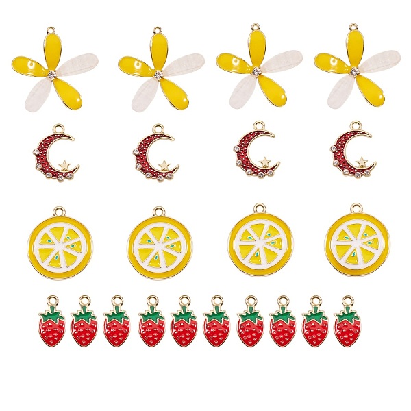 PandaHall Alloy Enamel Pendants, with Acrylic and Crystal Rhinestone, Mixed Shapes, Mixed Color, 22pcs/box Alloy+Enamel Mixed Shapes..., Multicolor
PandaHall Alloy Enamel Pendants, with Acrylic and Crystal Rhinestone, Mixed Shapes, Mixed Color, 22pcs/box Alloy+Enamel Mixed Shapes..., Multicolor