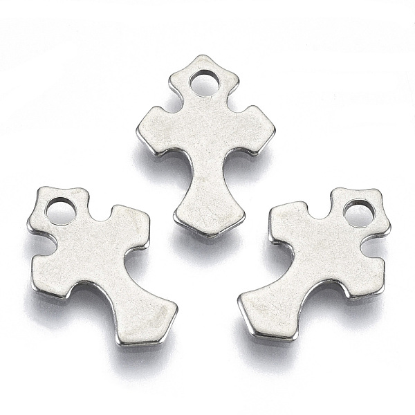 PandaHall 201 Stainless Steel Tiny Cross Charms, Laser Cut, Stainless Steel Color, 14.5x10x0.8mm, Hole: 1.8mm 201 Stainless Steel Cross
PandaHall 201 Stainless Steel Tiny Cross Charms, Laser Cut, Stainless Steel Color, 14.5x10x0.8mm, Hole: 1.8mm 201 Stainless Steel Cross