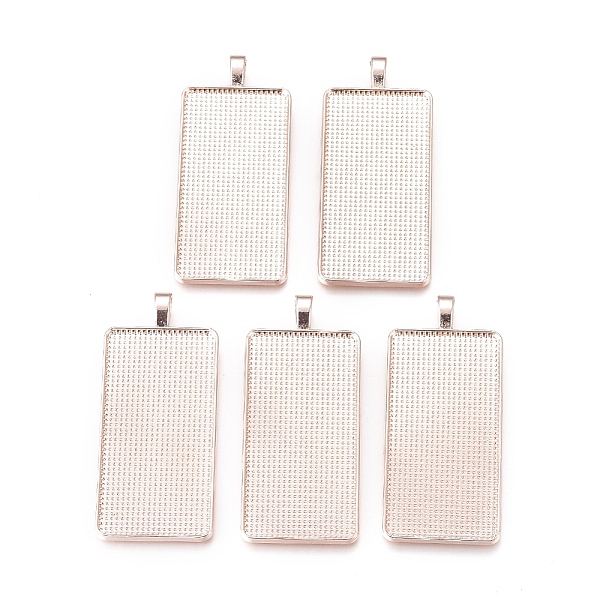 PandaHall Alloy Big Pendant Cabochon Settings, Plain Edge Bezel Cups, Rectangle, Rose Gold, Tray: 49.5x24.5mm, 60.5x27.5x2mm, Hole...
PandaHall Alloy Big Pendant Cabochon Settings, Plain Edge Bezel Cups, Rectangle, Rose Gold, Tray: 49.5x24.5mm, 60.5x27.5x2mm, Hole...