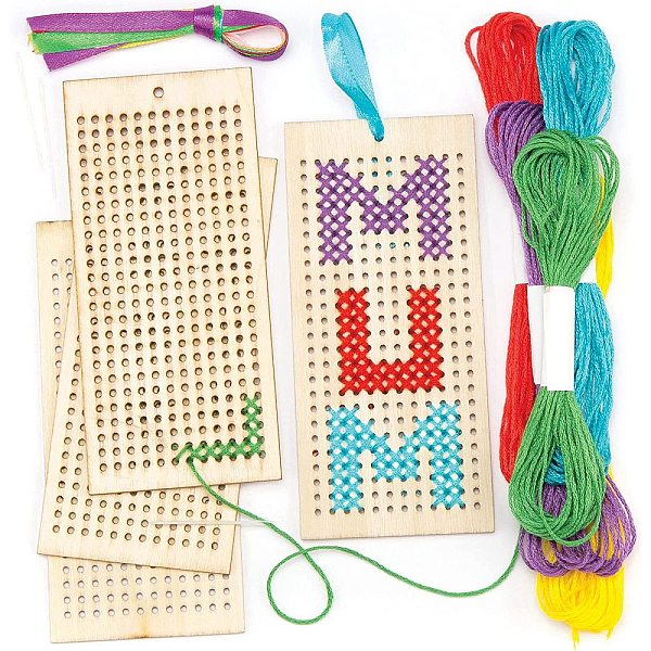 PandaHall DIY Wood Bookmarks Cross Stitch Kits, including Polyester Thread, Ribbon & Plastic Needle, Rectangle, Bookmark: 130x60mm, 4pcs..., Multicolor
PandaHall DIY Wood Bookmarks Cross Stitch Kits, including Polyester Thread, Ribbon & Plastic Needle, Rectangle, Bookmark: 130x60mm, 4pcs..., Multicolor