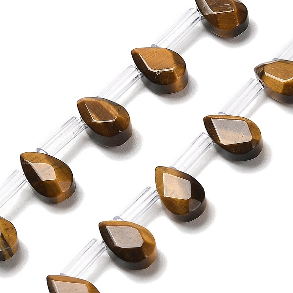 PandaHall Natural Tiger Eye Beads Strands, Faceted, Teardrop, Top Drilled, 9x6x4mm, Hole: 0.8mm, about 32pcs/strand, 16.54''(42cm) Tiger Eye...
PandaHall Natural Tiger Eye Beads Strands, Faceted, Teardrop, Top Drilled, 9x6x4mm, Hole: 0.8mm, about 32pcs/strand, 16.54''(42cm) Tiger Eye...