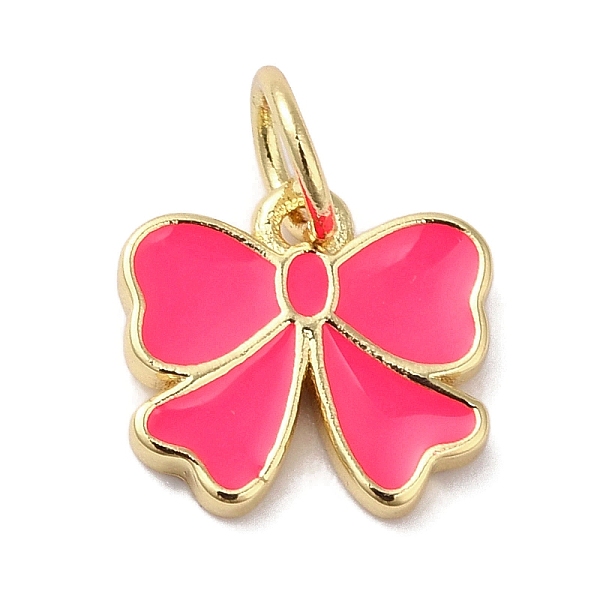 PandaHall Rack Plating Brass Enamel Charms, with Jump Ring, Long-Lasting Plated, Lead Free & Cadmium Free, Real 18K Gold Plated, Bowknot...
PandaHall Rack Plating Brass Enamel Charms, with Jump Ring, Long-Lasting Plated, Lead Free & Cadmium Free, Real 18K Gold Plated, Bowknot...