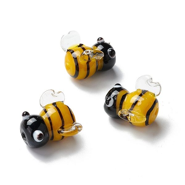 PandaHall Handmade Lampwork Beads, 3D Bees, Goldenrod, 15.2~16x14.5~16.5x11.2mm, Hole: 1.2~1.4mm Lampwork Bees Gold
PandaHall Handmade Lampwork Beads, 3D Bees, Goldenrod, 15.2~16x14.5~16.5x11.2mm, Hole: 1.2~1.4mm Lampwork Bees Gold