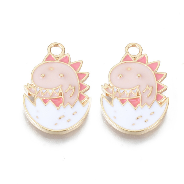 PandaHall Alloy Enamel Pendants, Cadmium Free & Lead Free, Dinosaur Shape, Light Gold, Pink, 20.5x13.5x2.5mm, Hole: 1.8mm Alloy+Enamel...
PandaHall Alloy Enamel Pendants, Cadmium Free & Lead Free, Dinosaur Shape, Light Gold, Pink, 20.5x13.5x2.5mm, Hole: 1.8mm Alloy+Enamel...
