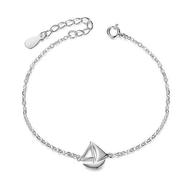 PandaHall SHEGRACE Classic 925 Sterling Silver Link Bracelets, Sailboat, Silver, 6-1/8 inch(155mm) Sterling Silver
PandaHall SHEGRACE Classic 925 Sterling Silver Link Bracelets, Sailboat, Silver, 6-1/8 inch(155mm) Sterling Silver