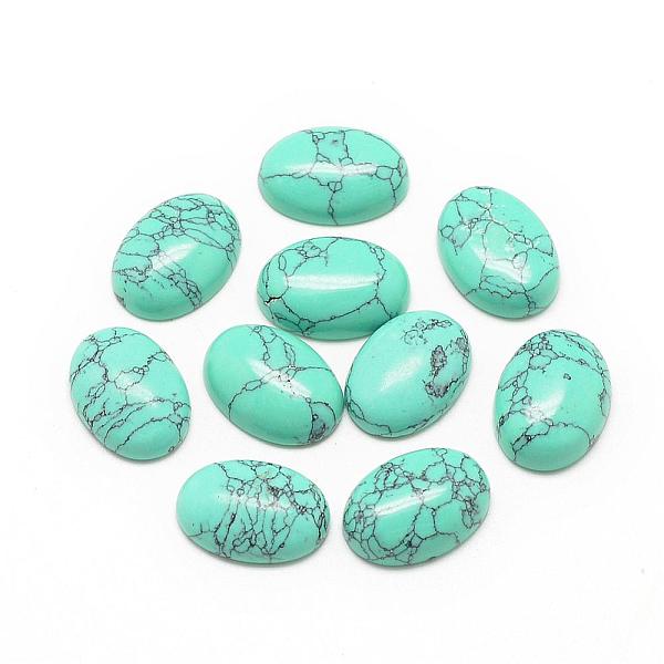 PandaHall Synthetic Turquoise Cabochons, Dyed, Oval, 25x18x6~7mm Synthetic Turquoise Oval
PandaHall Synthetic Turquoise Cabochons, Dyed, Oval, 25x18x6~7mm Synthetic Turquoise Oval