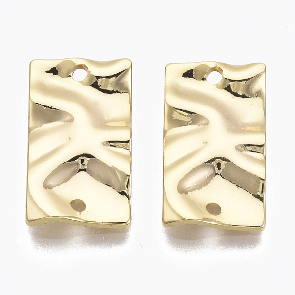 PandaHall Brass Links, Hammered, Nickel Free, Rectangle, Real 18K Gold Plated, 17x10x2mm, Hole: 1.2mm Brass Rectangle
PandaHall Brass Links, Hammered, Nickel Free, Rectangle, Real 18K Gold Plated, 17x10x2mm, Hole: 1.2mm Brass Rectangle