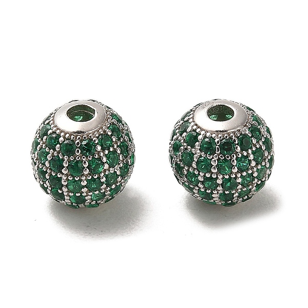PandaHall Rhodium Plated 925 Sterling Silver Micro Pave Cubic Zirconia Beads, Round, Real Platinum Plated, Sea Green, 10x9mm, Hole: 2.2mm...
PandaHall Rhodium Plated 925 Sterling Silver Micro Pave Cubic Zirconia Beads, Round, Real Platinum Plated, Sea Green, 10x9mm, Hole: 2.2mm...