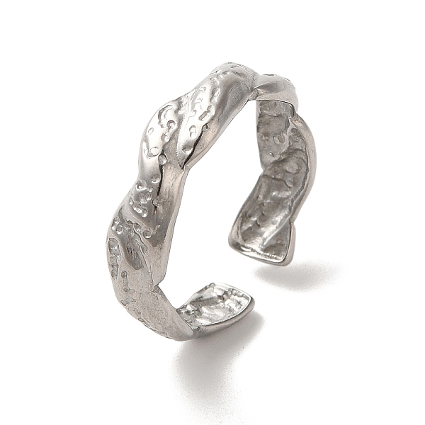 PandaHall 304 Stainless Steel Open Cuff Ring, Stainless Steel Color, US Size 7 1/4(17.5mm) 304 Stainless Steel Ring
PandaHall 304 Stainless Steel Open Cuff Ring, Stainless Steel Color, US Size 7 1/4(17.5mm) 304 Stainless Steel Ring