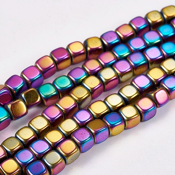 PandaHall Electroplate Non-magnetic Synthetic Hematite Beads Strands, Cube, Grade AAAA, Multi-color Plated, 4x4x4mm, Hole: 1mm Non-magnetic...
PandaHall Electroplate Non-magnetic Synthetic Hematite Beads Strands, Cube, Grade AAAA, Multi-color Plated, 4x4x4mm, Hole: 1mm Non-magnetic...