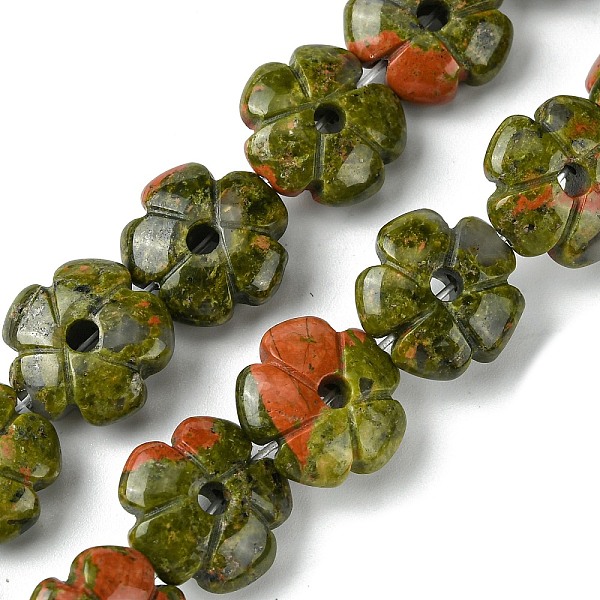 PandaHall Natural Unakite Beads Strands, Flower, 14x14x5.5mm, Hole: 1.2mm, about 29pcs/strand, 14.80''(37.6cm) Unakite Flower
PandaHall Natural Unakite Beads Strands, Flower, 14x14x5.5mm, Hole: 1.2mm, about 29pcs/strand, 14.80''(37.6cm) Unakite Flower