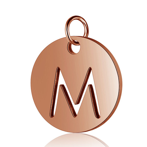 PandaHall 304 Stainless Steel Charms, Flat Round with Letter, Rose Gold, Letter.M, 12x1mm, Hole: 2.5mm 304 Stainless Steel Letter M
PandaHall 304 Stainless Steel Charms, Flat Round with Letter, Rose Gold, Letter.M, 12x1mm, Hole: 2.5mm 304 Stainless Steel Letter M