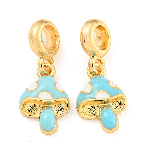 PandaHall Rack Plating Alloy Enamel Mushroom European Dangle Charms, Large Hole Pendants, Golden, Cadmium Free & Nickel Free & Lead Free..., Cyan
PandaHall Rack Plating Alloy Enamel Mushroom European Dangle Charms, Large Hole Pendants, Golden, Cadmium Free & Nickel Free & Lead Free..., Cyan