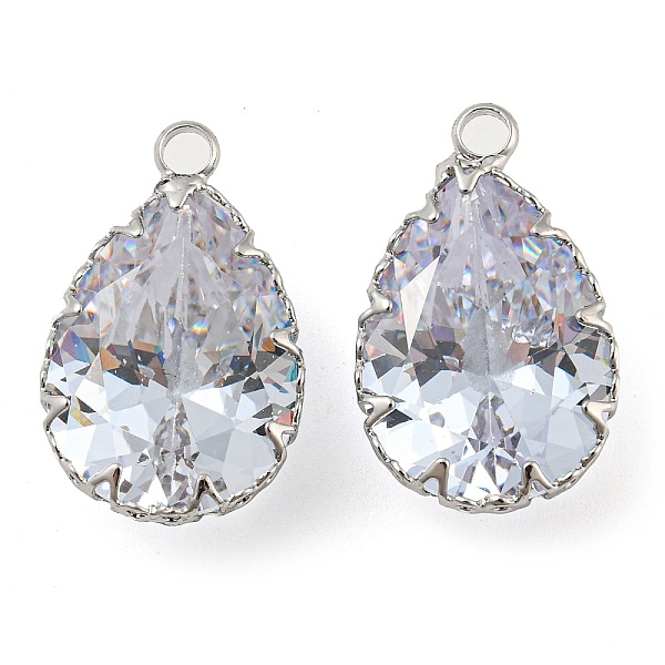 PandaHall Brass with Clear Glass Pendants, Faceted Teardrop Charms, Long-Lasting Plated, Platinum, 22x14x8mm, Hole: 2.5mm Brass+Glass...
PandaHall Brass with Clear Glass Pendants, Faceted Teardrop Charms, Long-Lasting Plated, Platinum, 22x14x8mm, Hole: 2.5mm Brass+Glass...