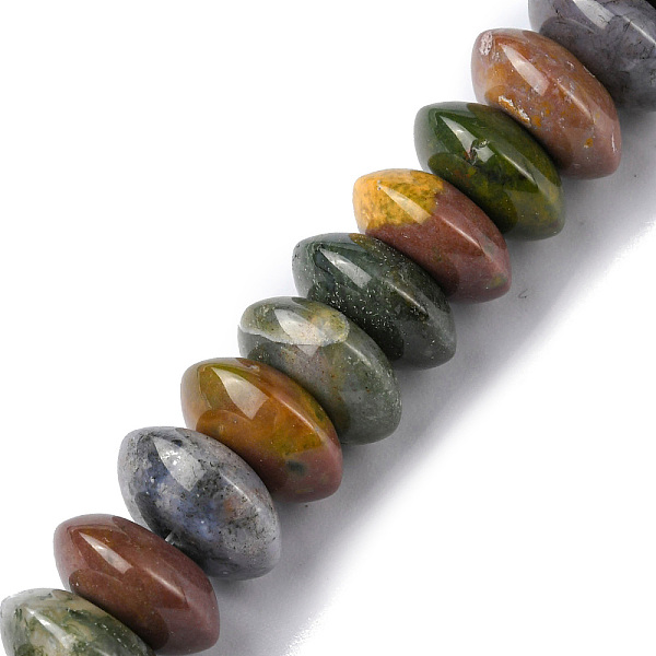 PandaHall Natural Indian Agate Beads Strands, Saucer Beads, Rondelle, 12x5.5~6.5mm, Hole: 1.2mm, about 33pcs/strand, 7.80~8.82 inch...
PandaHall Natural Indian Agate Beads Strands, Saucer Beads, Rondelle, 12x5.5~6.5mm, Hole: 1.2mm, about 33pcs/strand, 7.80~8.82 inch...