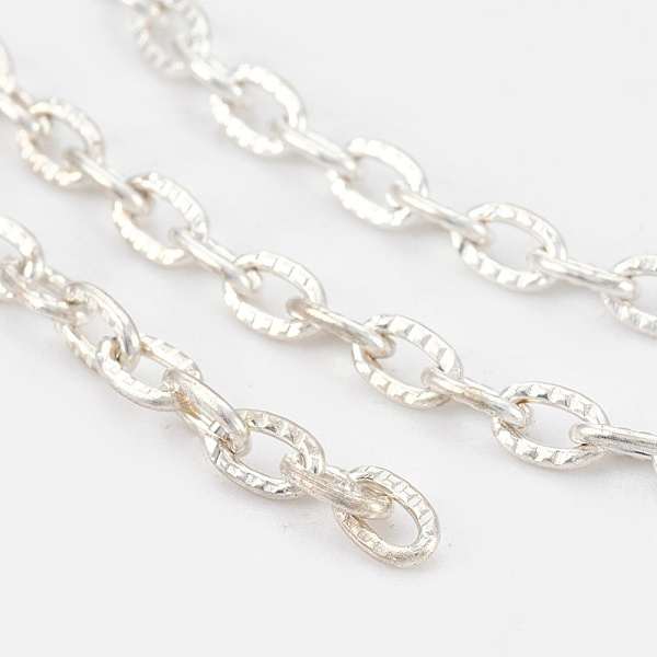 PandaHall Iron Textured Cable Chains, Unwelded, with Spool, Lead Free & Nickel Free, Oval, Silver, 5x3.5x1mm Iron
PandaHall Iron Textured Cable Chains, Unwelded, with Spool, Lead Free & Nickel Free, Oval, Silver, 5x3.5x1mm Iron