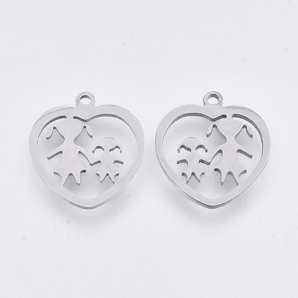 PandaHall 201 Stainless Steel Pendants, Laser Cut Pendants, Heart with Girl, Stainless Steel Color, 17.5x15.5x1mm, Hole: 1.4mm 201 Stainless...
PandaHall 201 Stainless Steel Pendants, Laser Cut Pendants, Heart with Girl, Stainless Steel Color, 17.5x15.5x1mm, Hole: 1.4mm 201 Stainless...