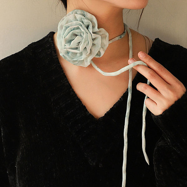 PandaHall Flower Pattern Fabric Rose Tie Choker Necklaces for Women, Adjustable Jewelry for Birthday Wedding Party, Light Blue...
PandaHall Flower Pattern Fabric Rose Tie Choker Necklaces for Women, Adjustable Jewelry for Birthday Wedding Party, Light Blue...