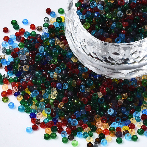 PandaHall Glass Round Seed Beads, Transparent Colours, Round Hole, Colorful, 2~2.5x1.5~2mm, Hole: 0.8mm, about 450g/pound Glass
PandaHall Glass Round Seed Beads, Transparent Colours, Round Hole, Colorful, 2~2.5x1.5~2mm, Hole: 0.8mm, about 450g/pound Glass