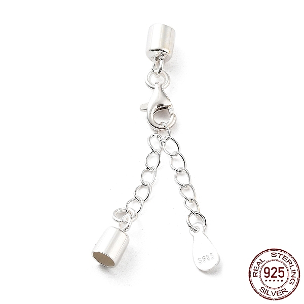 PandaHall 925 Sterling Silver Curb Chain Extender, End Chains with Lobster Claw Clasps and Cord Ends, Teardrop Chain Tabs, with S925 Stamp...
PandaHall 925 Sterling Silver Curb Chain Extender, End Chains with Lobster Claw Clasps and Cord Ends, Teardrop Chain Tabs, with S925 Stamp...