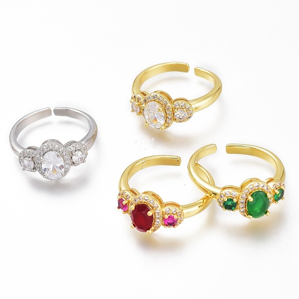 PandaHall Adjustable Brass Micro Pave Cubic Zirconia Cuff Rings, Open Rings, Long-Lasting Plated, Oval, Mixed Color, US Size 6 3/4(17.1mm)..., Multicolor
PandaHall Adjustable Brass Micro Pave Cubic Zirconia Cuff Rings, Open Rings, Long-Lasting Plated, Oval, Mixed Color, US Size 6 3/4(17.1mm)..., Multicolor