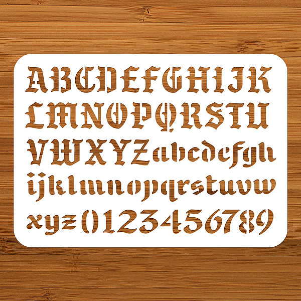 PandaHall PET Hollow Out Drawing Painting Stencils, for DIY Scrapbook, Photo Album, Letter, 297x210mm Plastic Letter
PandaHall PET Hollow Out Drawing Painting Stencils, for DIY Scrapbook, Photo Album, Letter, 297x210mm Plastic Letter