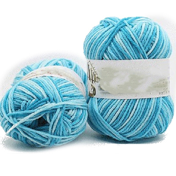 PandaHall 5-Ply Segment Dyed Milk Cotton Yarn, for Knitting Hat Blanket Scarf Clothes, Deep Sky Blue, 2.5mm, 50g/skein Cotton
PandaHall 5-Ply Segment Dyed Milk Cotton Yarn, for Knitting Hat Blanket Scarf Clothes, Deep Sky Blue, 2.5mm, 50g/skein Cotton