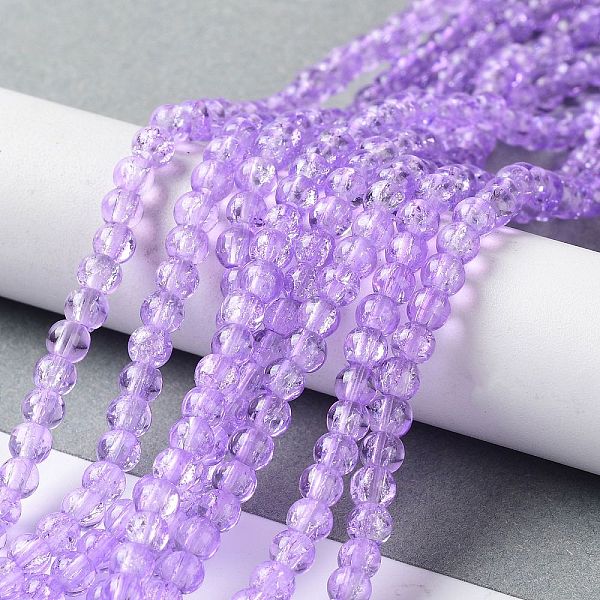 PandaHall Spray Painted Crackle Glass Beads Strands, Round, Two Tone, Plum, 4mm, Hole: 1.1~1.3mm, about 200pcs/strand, 31.4 inch Glass Round..., Purple
PandaHall Spray Painted Crackle Glass Beads Strands, Round, Two Tone, Plum, 4mm, Hole: 1.1~1.3mm, about 200pcs/strand, 31.4 inch Glass Round..., Purple
