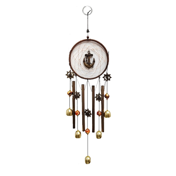 PandaHall Metal Tube Wind Chimes, Bell Pendant Decorations, with Alloy Charms, Anchor & Helm, 550~63 0x160~170mm Alloy Anchor & Helm
PandaHall Metal Tube Wind Chimes, Bell Pendant Decorations, with Alloy Charms, Anchor & Helm, 550~63 0x160~170mm Alloy Anchor & Helm